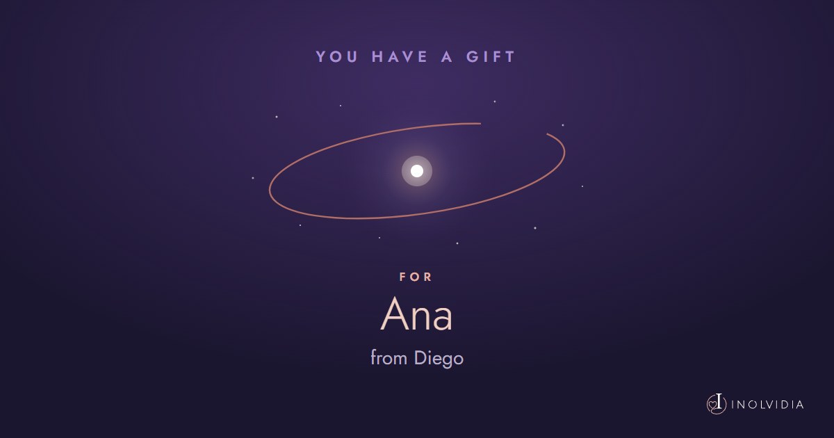 For Ana, from Diego